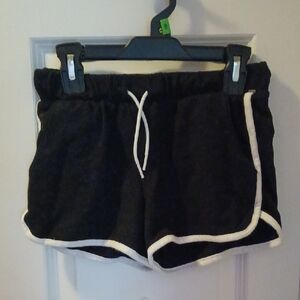 Black Women's Shorts with White Trim